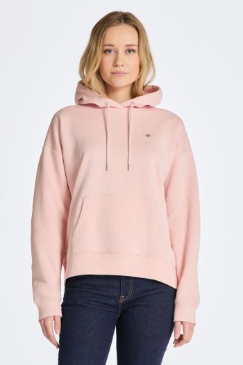 MIKINA GANT REL SHIELD HOODIE FADED PINK