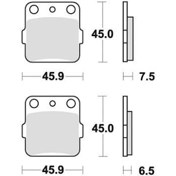 Braking brzdové destičky (sinterová směs CM44) (2ks) M501-242 (M501-242)