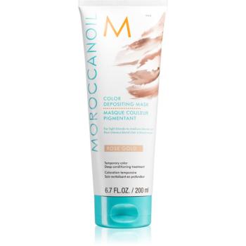 Moroccanoil Color Depositing jemná vyživující maska bez permanentních barevných pigmentů Rose Gold 200 ml