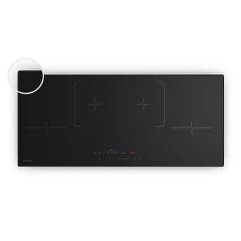 Klarstein Indukční varná deska Velaire, elegantní, minimalistická, výkonná, 4 varné zóny, 7.000 W, 90 cm