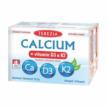 Terezia Calcium + vitamin D3 a K2 30 kapslí