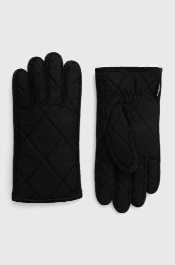 Rukavice Barbour Winterdale Gloves pánské, černá barva, MGL0129