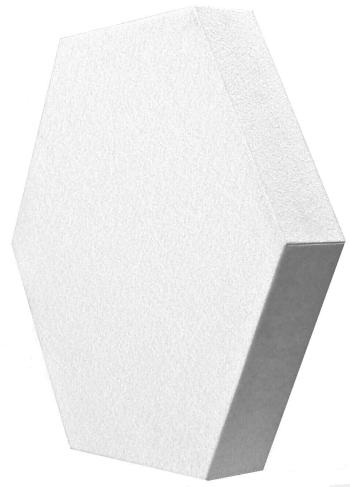 Mega Acoustic HexaPET 3 cm White Absorpční penový panel