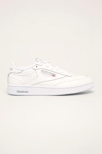 Kožené sneakers boty Reebok Classic CLUB C 85 bílá barva, AR0455.100000154