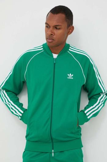 Mikina adidas Originals pánská, zelená barva, s aplikací