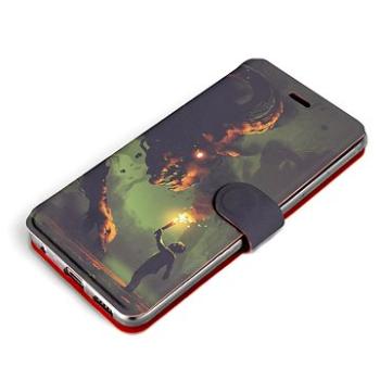 Mobiwear Flip pouzdro pro OnePlus Nord 2 5G - VA08P Příšera a kluk s pochodní (5903516867233)