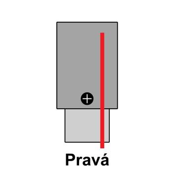 T-LED Koncovka s přívodem pro vestavnou 3F lištu Vyberte variantu: Pravá bílá 105678