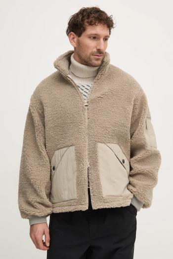 Bunda Barbour pánska, béžová farba, prechodná, oversize, MFL0200ST31