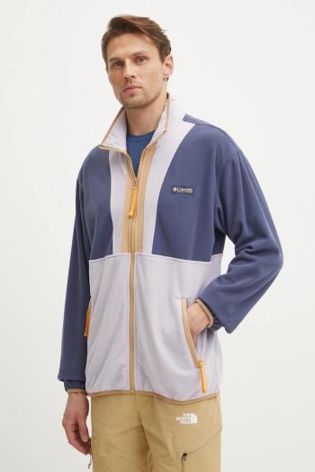 Športová mikina Columbia Backbowl II fialová farba, vzorovaná, 2126241