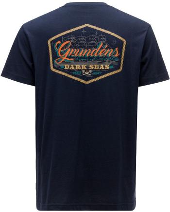 Grundéns tričko dark seas x grundens watercraft ss t-shirt dark navy - xxl