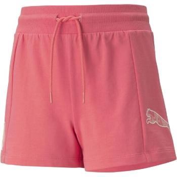 Puma POWER SUMMER HIGH-WAIST SHORTS Dívčí kraťasy, růžová, velikost