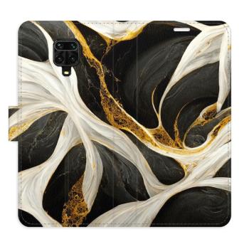 Flipové pouzdro iSaprio - BlackGold Marble - Xiaomi Redmi Note 9 Pro / Note 9S