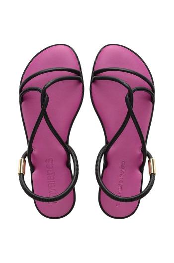 Sandály Havaianas UNA MANGA dámské, fialová barva, 4149609.5143