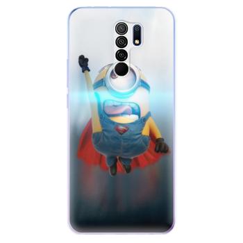 Odolné silikonové pouzdro iSaprio - Mimons Superman 02 - Xiaomi Redmi 9