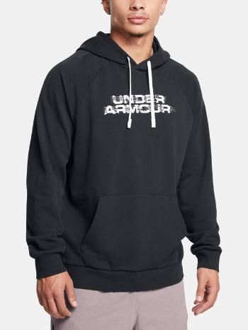 Under Armour UA Rival Flc Txtr CG Hoodie Mikina Černá