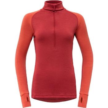 Devold EXPEDITION ZIP NECK Dámská mikina se stojáčkem, červená, velikost