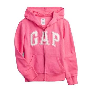 GAP FULLZIP LOGO Dívčí mikina, růžová, velikost