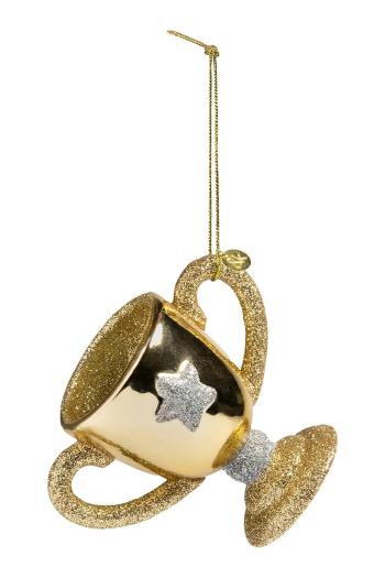 &k amsterdam dekoratív medál trophy 5 x 7 x 9 cm sárga