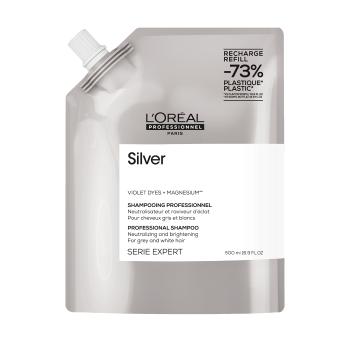 L´Oréal Professionnel Stříbrný šampon pro šedé a bílé vlasy Magnesium Silver (Neutralising Shampoo For Grey And White Hair) 500 ml - náhradní náplň