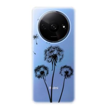 Odolné silikonové pouzdro iSaprio - Three Dandelions - black - Xiaomi Redmi A3