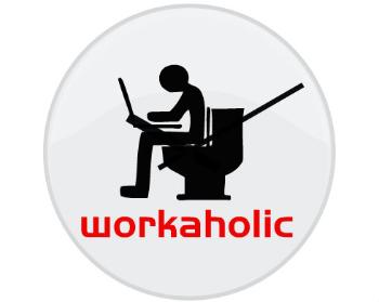 Hodiny skleněné Workoholic