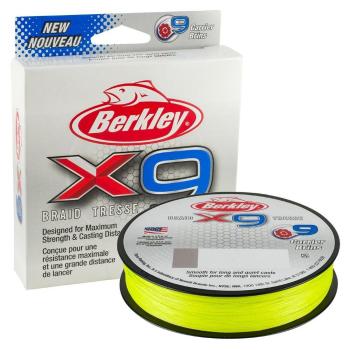 Berkley Šňůra X9 Flame Green 150m - 0,17mm 17kg