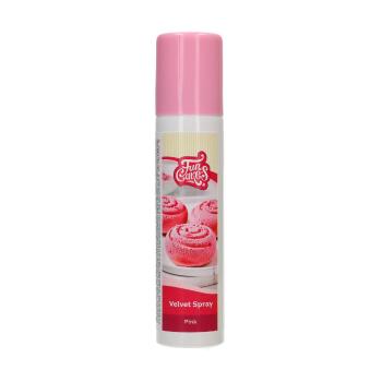 Cakesupplies Růžový sprej Velvet efekt samet 100 ml