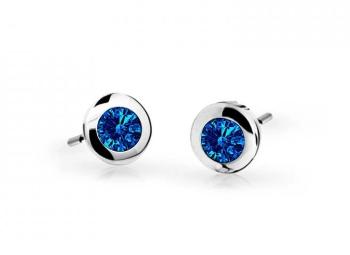 Cutie Jewellery Dětské náušnice z bílého zlata C1537-30-X-2 modrá