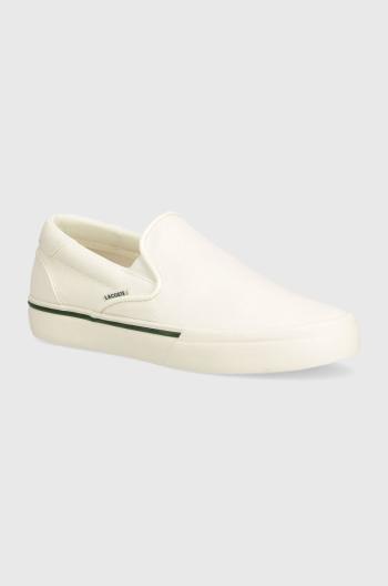 Tenisky Lacoste Jump Serve Logo Textile Slip On pánské, béžová barva, 47CMA0037