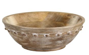 Dřevěná servírovací mísa z mangového dřeva Tours Bowl - Ø 30*9 cm / 3,5L 61079100