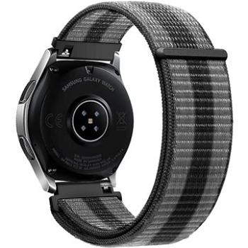 Eternico Airy Universal Quick Release 22mm Elephant Gray with Black stripe    (AET-UN22AY-ElGr)