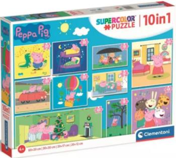 Puzzle Prasátko Peppa 10v1