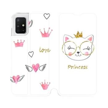 Flipové pouzdro na mobil Samsung Galaxy A51 - MH03S Kočička princess (5903516122707)