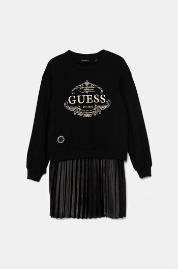 Dívčí šaty Guess černá barva, mini, J4BK14 KAUH0