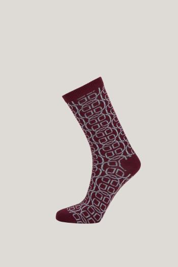 PONOŽKY GANT MONOGRAM SOCKS PLUMPED RED