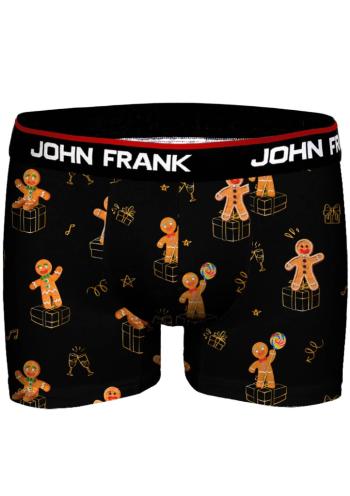 Pánské boxerky John Frank JFBD47-CH-GINGER XL Černá