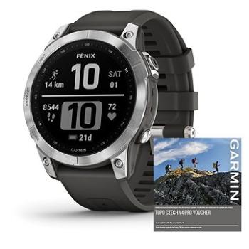 Garmin Fenix 7 Silver/Graphite Band (010-02540-01)