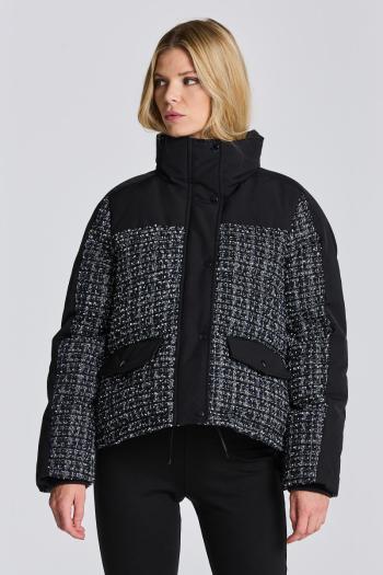 BUNDA GANT D1. TWEED DOWN JACKET EBONY BLACK