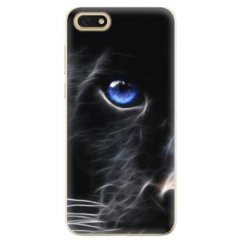 Odolné silikonové pouzdro iSaprio - Black Puma - Huawei Honor 7S