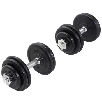 Gorilla Sports činkový set, pogumované kotouče, 30 kg