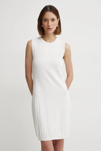 Šaty Armani Exchange béžová farba, mini, rovný strih, 8NYA9A YMH6Z