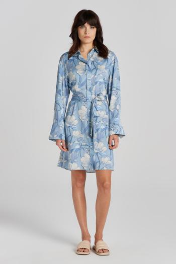 ŠATY GANT REL MAGNOLIA PRINT SHIRT DRESS DOVE BLUE