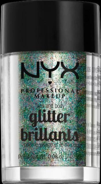 NYX PROFESSIONAL MAKEUP Face & Body Glitter Trblietky na tvár i telo - Crystal 2.5 g