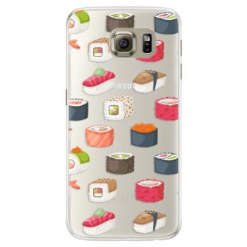 Silikonové pouzdro iSaprio - Sushi Pattern - Samsung Galaxy S6 Edge