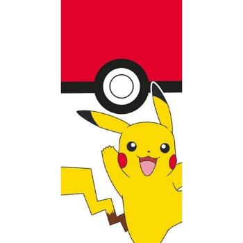 Dětská osuška Pokémon Pokéball a Pikachu, 70 x 140 cm