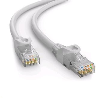 C-TECH kábel patchcord Cat6e, UTP, sivý, 0, 25m