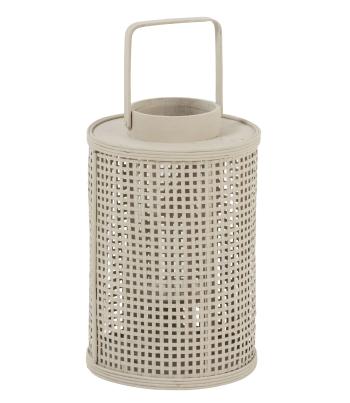 Béžová bambusová lucerna Bamboo Grid - Ø 23*35 cm 92261