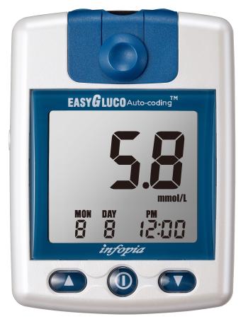 Easygluco Glukometr s 25 ks testovacích proužků + 25 lancet