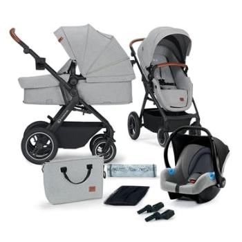 Kinderkraft kombinovaný kočárek B Tour 3v1 Mink Pro 2023Light Grey