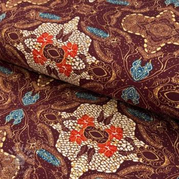 Úplet VISCOSE LYCRA HEAVY Batik design A digital print